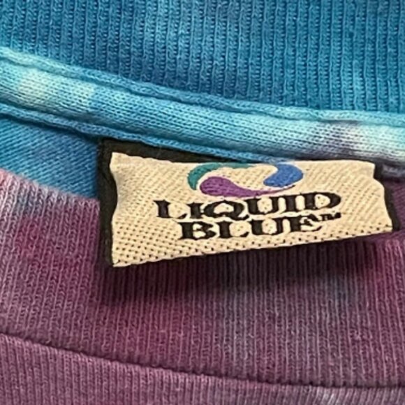 VINTAGE LIQUID BLUE GRATEFUL DEAD TIE DYE TEE - Picture 4 of 10